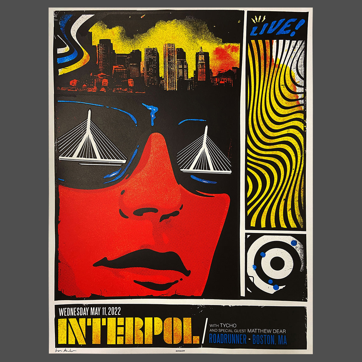 Boston May 2022 Limited Edition Screen Print Interpol NYC