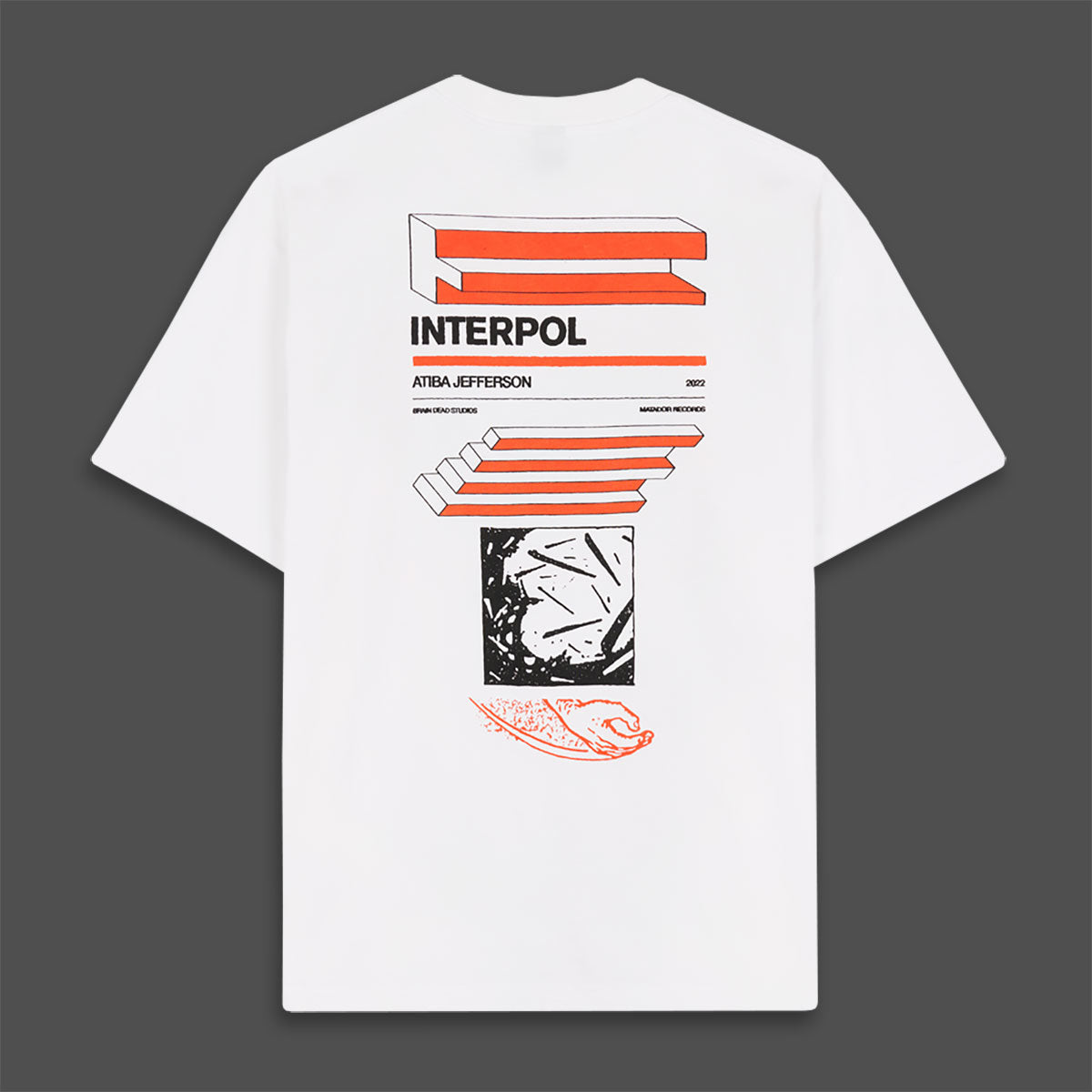 Interpol x Brain Dead x Atiba Jefferson Photo #1 T-Shirt
